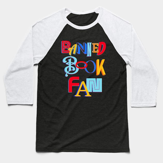 Banned Book Fan Baseball T-Shirt by TJWDraws